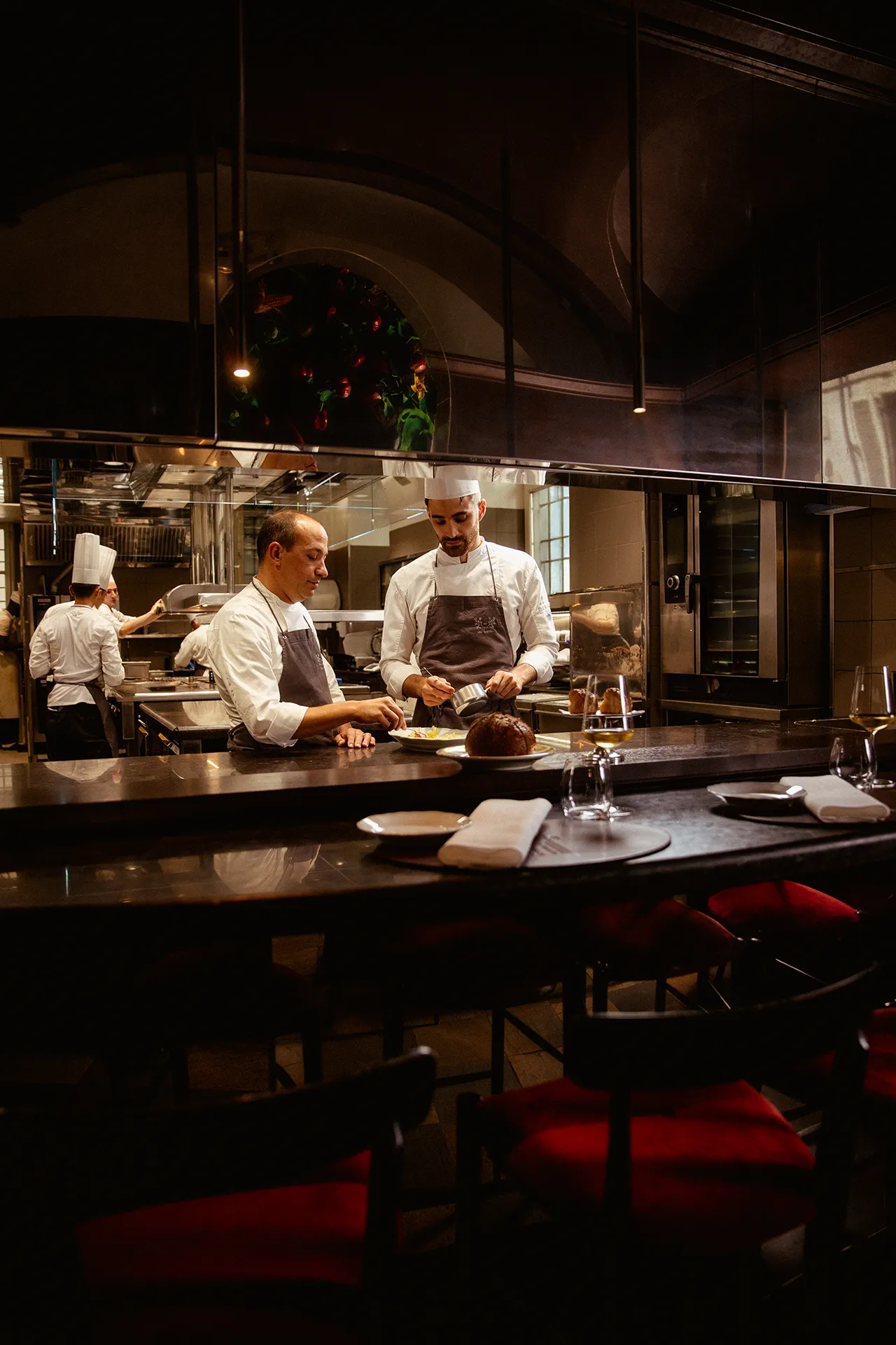 Immagine Tavolo dello Chef con vini